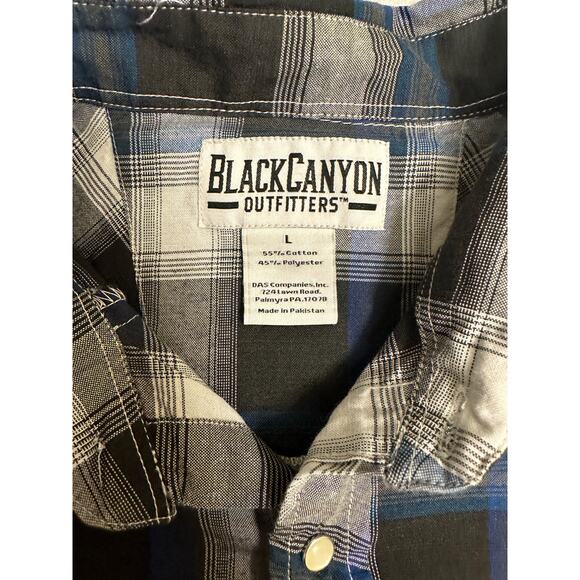 Black Canyon Men's Pearl Snap Button Down Size Large - Picture 5 of 5